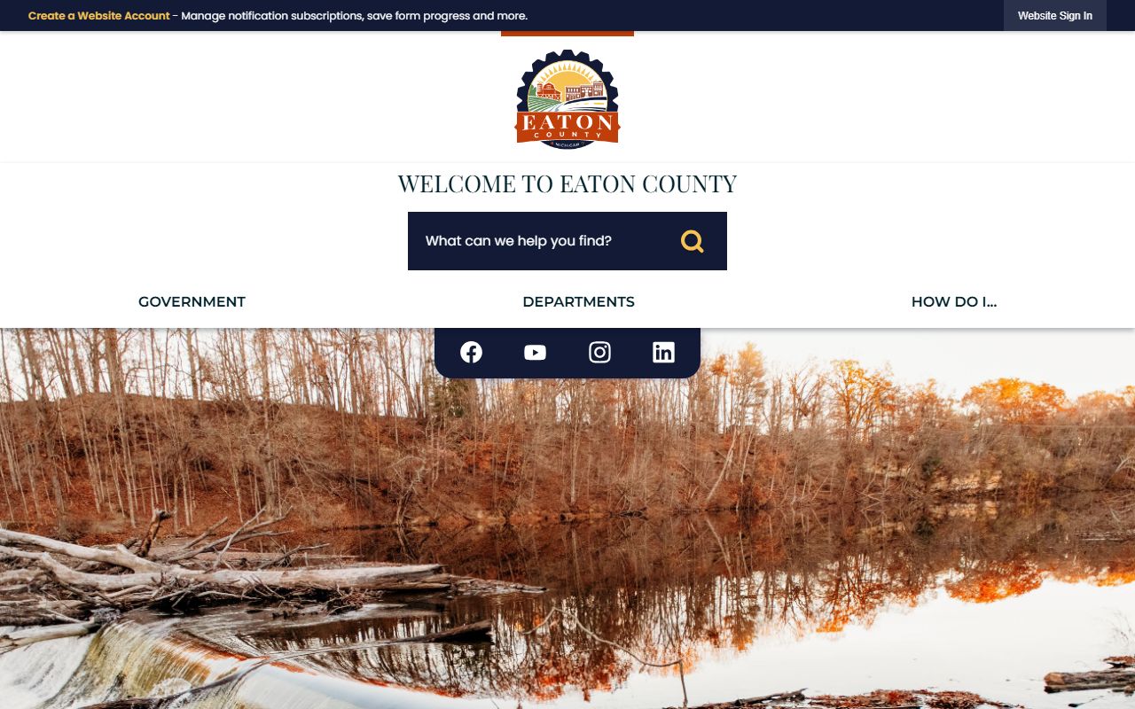 Eaton County Sheriff website for 24 hour booking searches